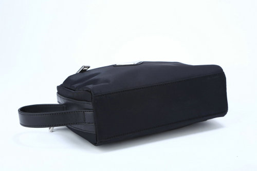2014 Prada Nylon Fabric Clutch VA8835 Black for sale - Click Image to Close